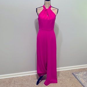 Halter Twist Neck Sleeveless Jumpsuit